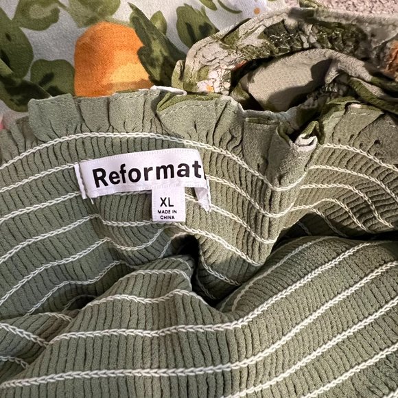 Reformation Inka Dress in Orange Grove - Picture 13 of 14